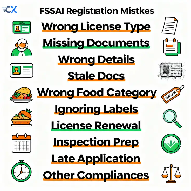 Top 10 FSSAI Registration Mistakes to Avoid in 2025
